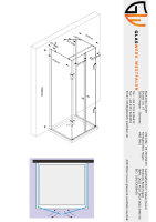 Glaswerk Westfalen - Emma 75x80x75x195 cm U Duschkabine
