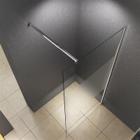 Glaswerk Westfalen - LiLy 100x200cm Walk-in Shower, Satin...