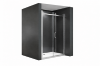Glaswerk Westfalen - Viktoria 135x195cm Duschtür / Schiebetür Silber