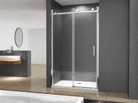 Glaswerk Westfalen- Viktoria 135x195cm Nischentür/Schiebetür-Silber