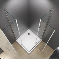 Glaswerk Westfalen - Caroline 80x80x180 cm Corner Shower Enclosure with Tray