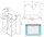 Glaswerk Westfalen - Ida 120x80x195 cm U-Shaped Shower Enclosure, Sliding System, incl. Tray