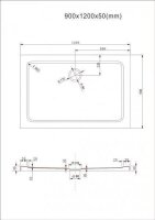 Glaswerk Westfalen - Emma 90x120x90x195 cm U Duschkabine+TS