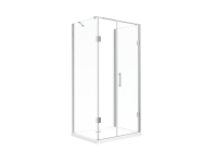 Glaswerk Westfalen - Emma 80x120x80x195 cm U Duschkabine+TS