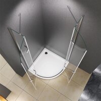 Glaswerk Westfalen- Freja 90x90x195cm Viertelkreis Duschkabine + DT+S