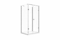 Glaswerk Westfalen - Emma 80x100x80 cm U-Shaped Shower Enclosure incl. Tray + Siphon