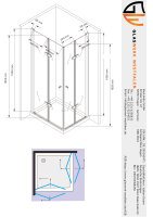 Glaswerk Westfalen - Caroline 100x90x195cm Eck...