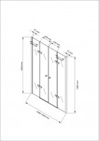 Glaswerk Westfalen- Josefine 160x195cm Duschtür  Klarglas