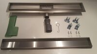 Glaswerk Westfalen - 70cm Edelstahl Flach Duschrinne Befliesbar