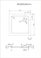 Glaswerk Westfalen - 80x80 cm Flache Acryl DT