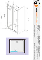 Glaswerk Westfalen- Viktoria 115x195cm Nischentür/Schiebetür-Silber