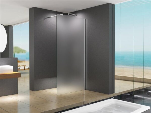 Glaswerk Westfalen - LiLy 100x200 cm walk-in shower enclosure with satin finish