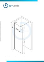 Glaswerk Westfalen- LiLy 80x200cm  Duschwand Satiniert