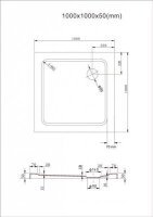 Glaswerk Westfalen - Sofia 100x100x195 cm Boxdoccia angolare con piatto doccia/sifone