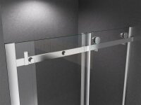 Glaswerk Westfalen - Nicho de ducha Viktoria 125x195 cm con puerta corredera - Plata