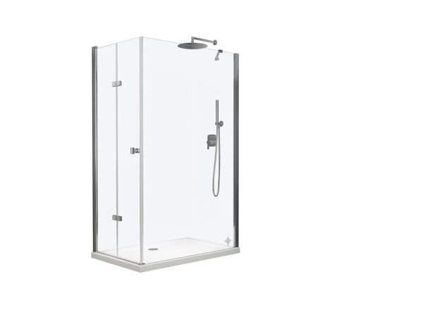 Glaswerk Westfalen- Cornelia 120x90x195cm Eck Duschkabine Klarglas