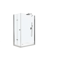 Glaswerk Westfalen- Cornelia 100x80x195cm Eck Duschkabine Klarglas