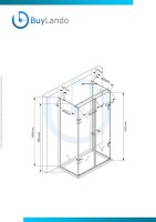 Glaswerk Westfalen - Emma U-vormige douchecabine 75x100x75 cm