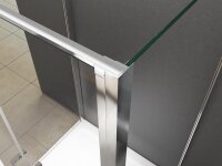 Glaswerk Westfalen - Nora 90x100x90 cm U Form Duschkabine Klarglas