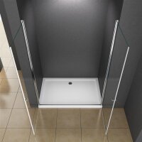 Glaswerk Westfalen - Sofia 195x195cm shower door niche shower clear glass