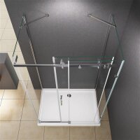 Glaswerk Westfalen - Ida 90x100x90x195cm U Duschkabine Schiebesystem