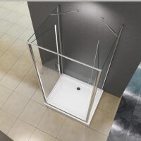 Glaswerk Westfalen - Boxdoccia a U Nora 90x90x90 cm, vetro trasparente