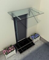 Glaswerk Westfalen - (L) 120x90 cm klar Glasvordach inkl....