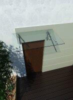Glaswerk Westfalen - (LB) 200x90 cm klar Glasvordach...