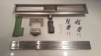 Glaswerk Westfalen - 100 cm Edelstahl Duschrinne 3xSchlitz