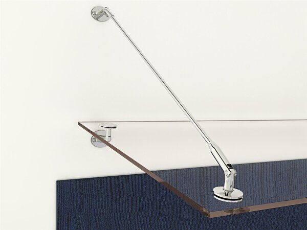 Glaswerk Westfalen- 1xSTR-Halter für Vordach - Edelstahl