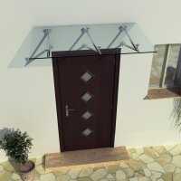 Glaswerk Westfalen - (3V) 200x90 cm klar Glasvordach...