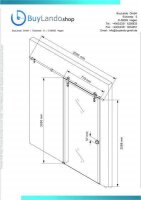 Glaswerk Westfalen - 775x2025 mm Glasschiebetür 16
