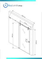 Glaswerk Westfalen - 775x2025 mm Glasschiebetür 34