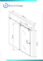 Glaswerk Westfalen - Puerta corredera de cristal 775x2025 mm Puerta de habitación 34