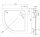 Glaswerk Westfalen - Receveur de douche quart de cercle 100x100 cm R55