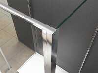 Glaswerk Westfalen - Nora 80x80x80x195 cm U Duschkabine klar+DT+S