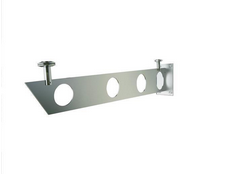 Glaswerk Westfalen- SET S Halter für Vordach - Edelstahl