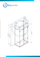 Glaswerk Westfalen- Emma 100x90x100cm U Duschkabine