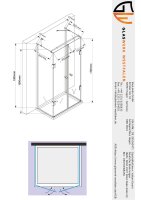Glaswerk Westfalen - Emma  90x100x90x180 cm U Duschkabine