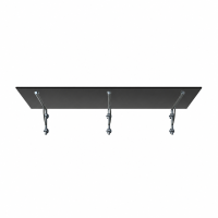 Glaswerk Westfalen - (3LB) 200x90 cm Grauglas Glasvordach...
