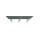 Glaswerk Westfalen - (3S) 200x90 cm Tetto in vetro grigio incl. supporto