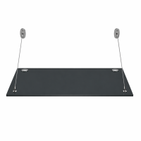 Glaswerk Westfalen - (STR) 120x90 cm Grauglas Glasvordach inkl. Halter
