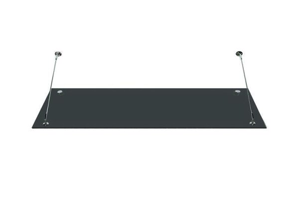 Glaswerk Westfalen - (3STR) Techo de cristal gris de 200x90 cm con soporte incluido