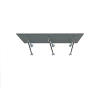 Glaswerk Westfalen - (3V) 250x90 cm grijs glas luifel...