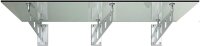 Glaswerk Westfalen - (3S) 200x90 cm Milchglas Glasvordach inkl. Halter