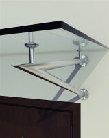 Glaswerk Westfalen - (3V) Auvent en verre transparent 250x90 cm incl. support