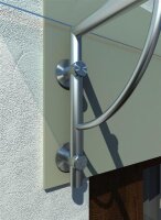 Glaswerk Westfalen- (LB)130x90cm klar Glasvordach+Halter