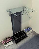 Glaswerk Westfalen - (L) 170x90 cm klar Glasvordach inkl....
