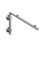 Glaswerk Westfalen - (L) 170x90 cm klar Glasvordach inkl. Halter