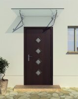 Glaswerk Westfalen - (V) 170x90 cm Klarglas Glasvordach...
